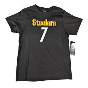 Ben Roethlisberger | NFL | Black | Youth | Steelers #7 Graphic Poly T-Shirt | YL